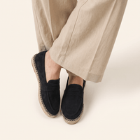 Women's Suede Espadrille Loafers