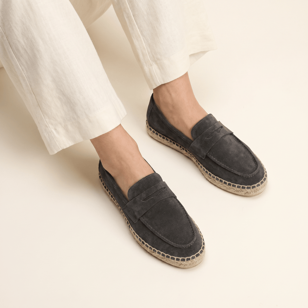 Women's Suede Espadrille Loafers