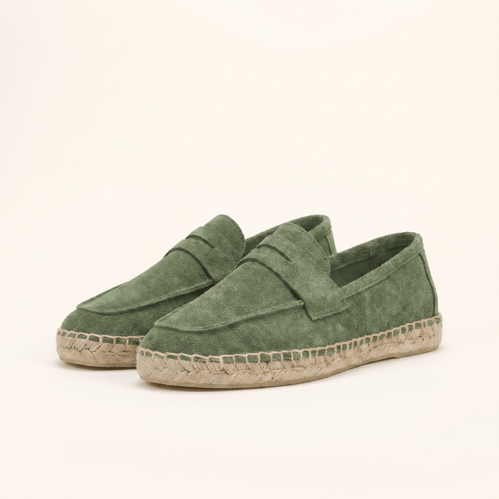 Women's Suede Espadrille Loafers