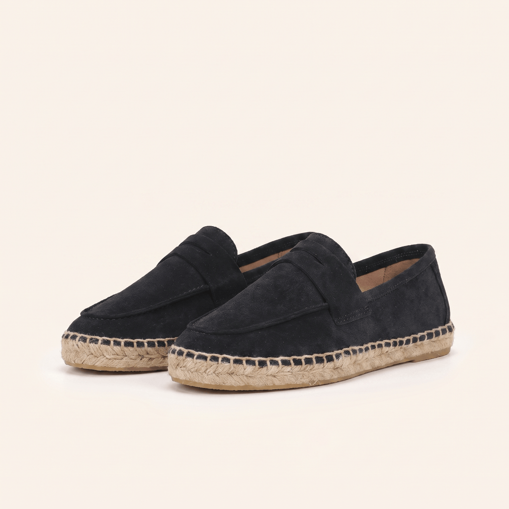 Women's Suede Espadrille Loafers