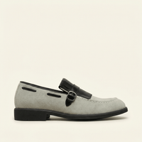 Fringed Suede Buckle Loafer