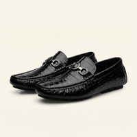 Croc-Effect Bit Loafer
