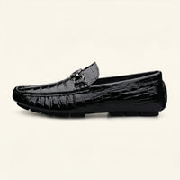 Croc-Effect Bit Loafer