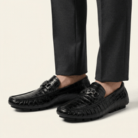 Croc-Effect Bit Loafer