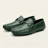 Croc-Effect Bit Loafer
