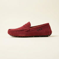 Suede Strap Driving Loafer