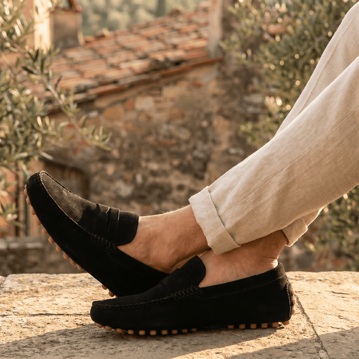 Suede Driving Loafer