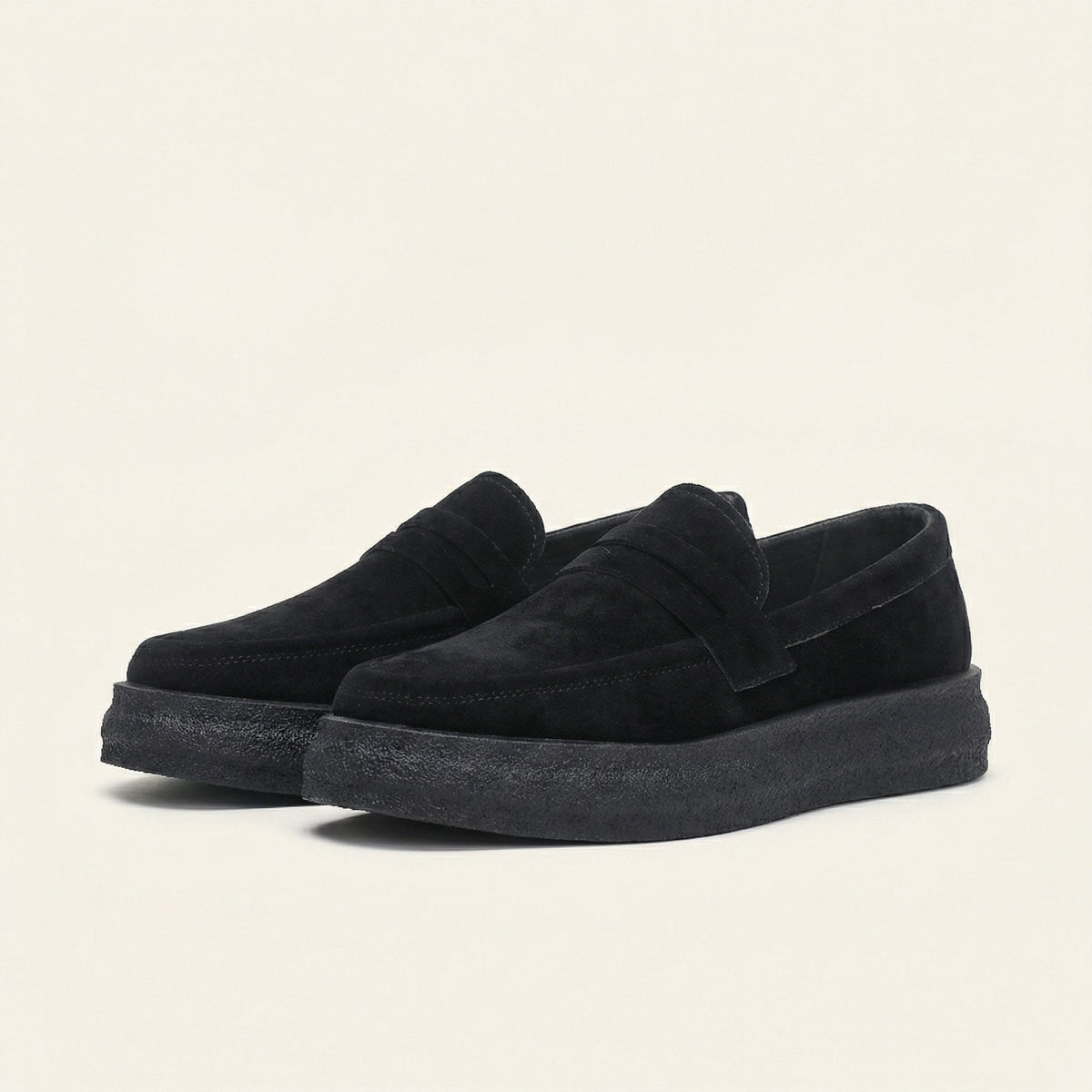 Chunky-Sole Strap Loafer