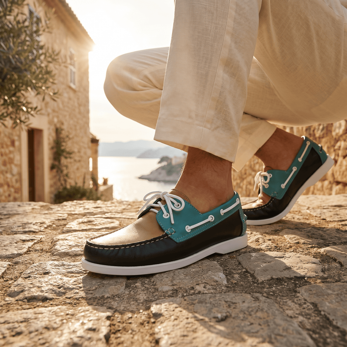 Men's Leather Boat Shoe