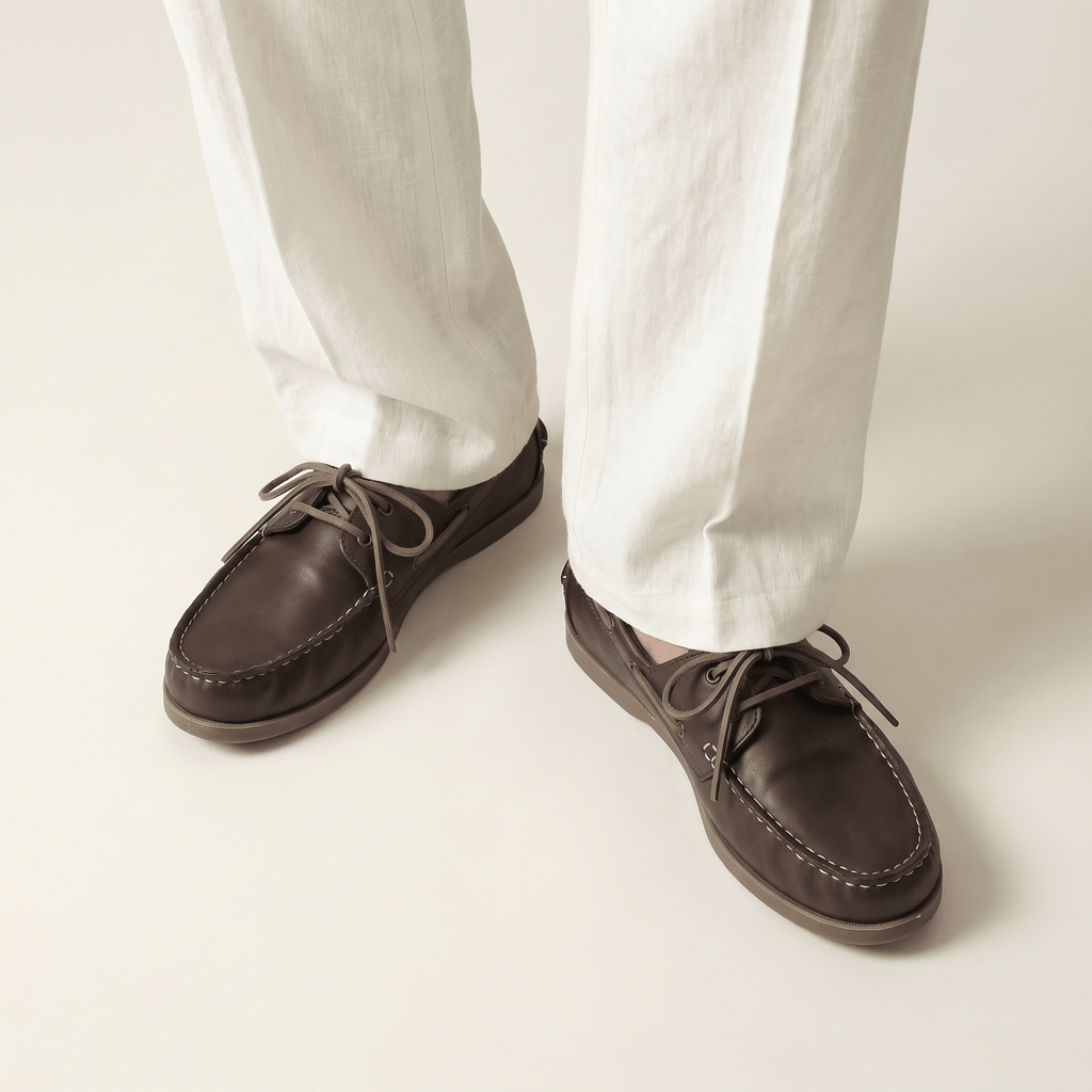 Men's Leather Boat Shoe