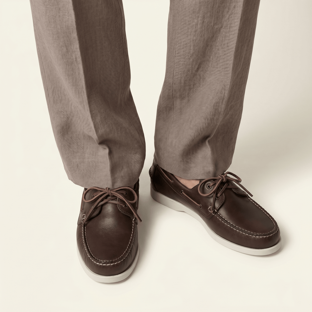 Men's Leather Boat Shoe