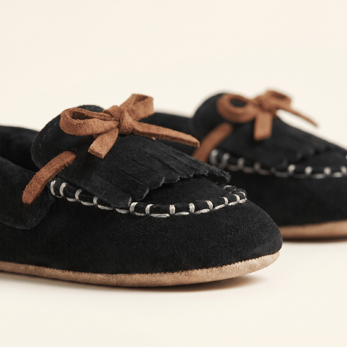 Baby Fringe Suede Moccasin