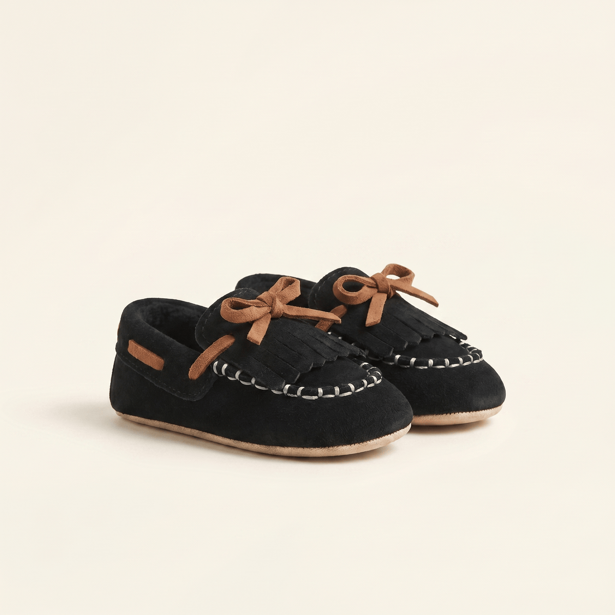 Baby Fringe Suede Moccasin