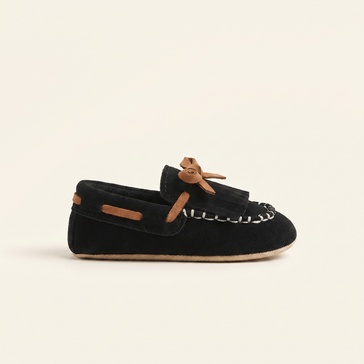 Baby Fringe Suede Moccasin