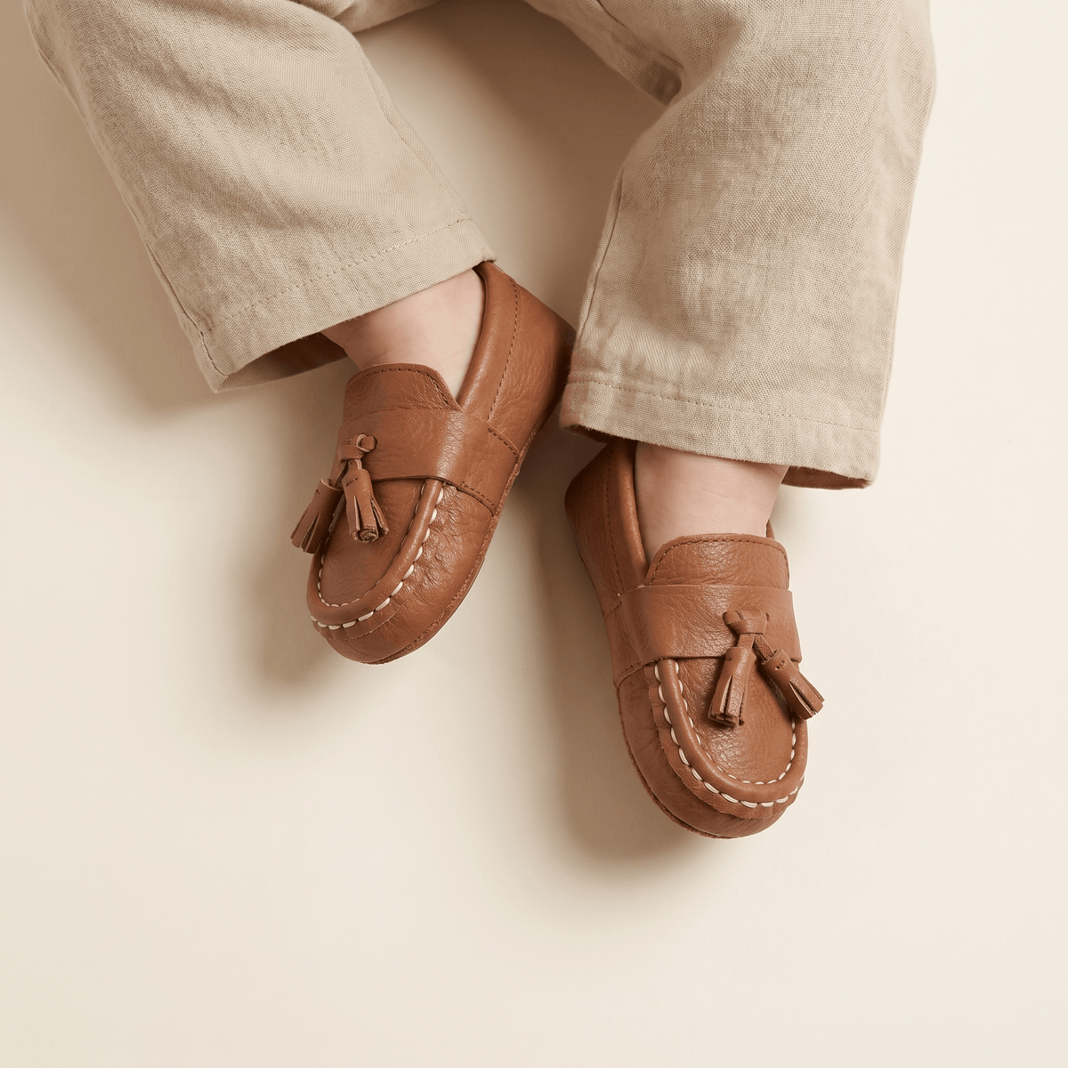 Baby Leather Tassel Loafer