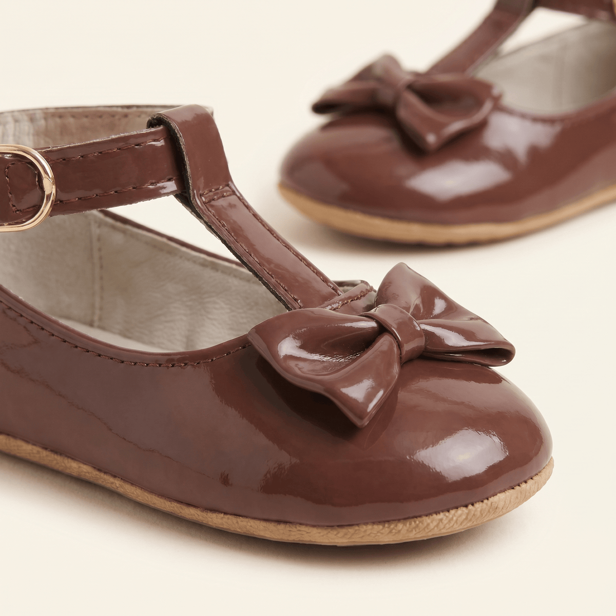 Baby Girls' Patent Leather Bow Loafer