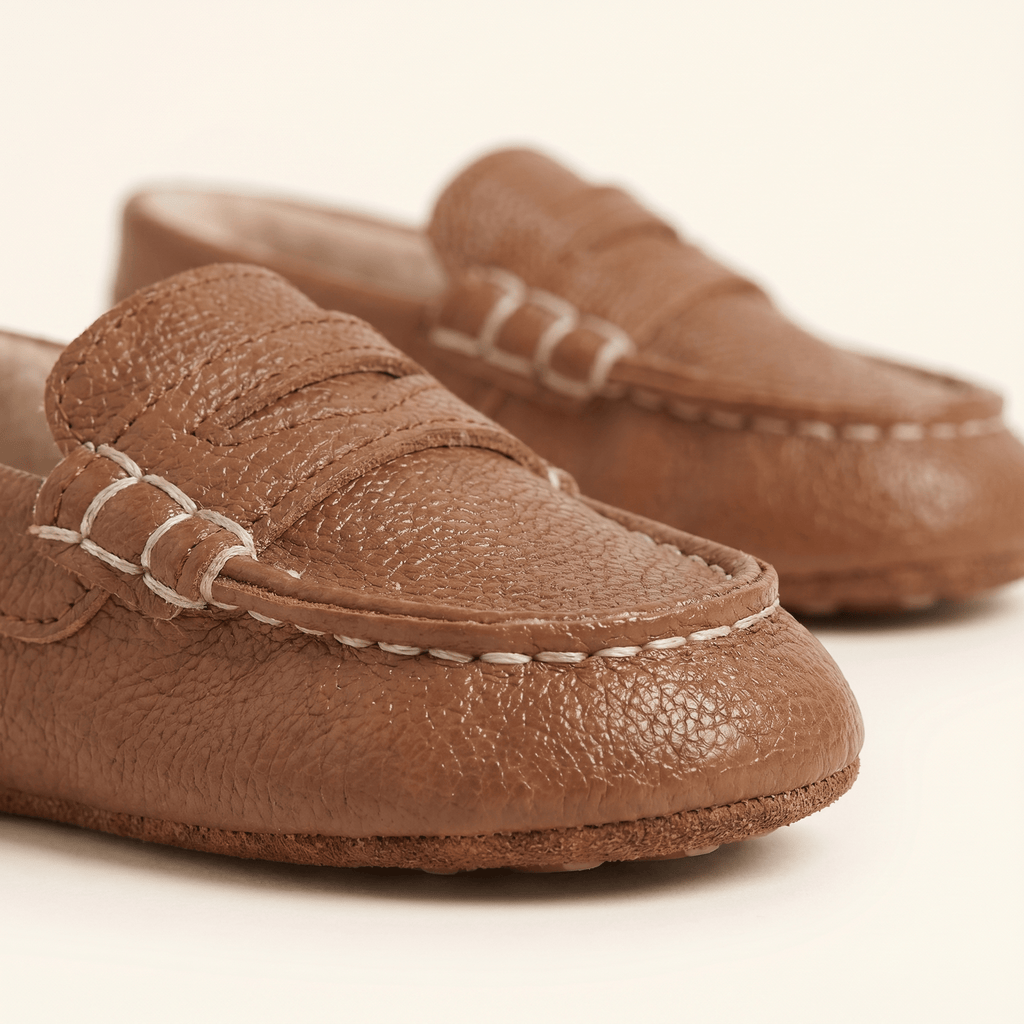 Fur-Lined Baby Strap Loafer