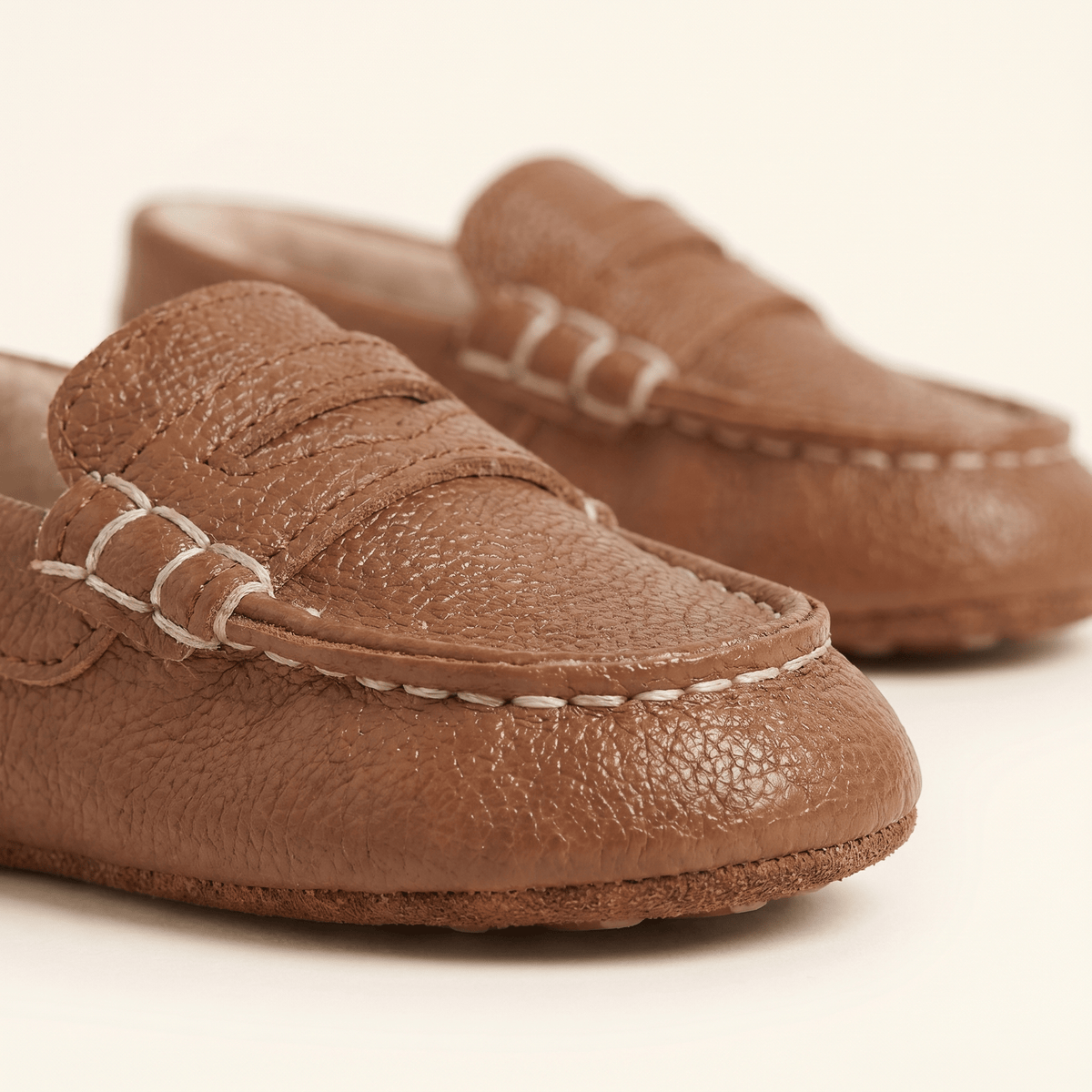 Fur-Lined Baby Strap Loafer
