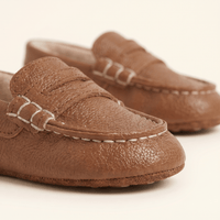 Fur-Lined Baby Strap Loafer