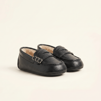 Fur-Lined Baby Strap Loafer