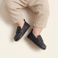 Baby Woven Leather Penny Loafer