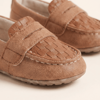 Baby Woven Leather Penny Loafer