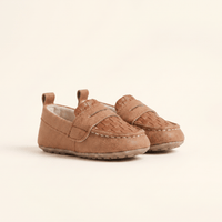 Baby Woven Leather Penny Loafer