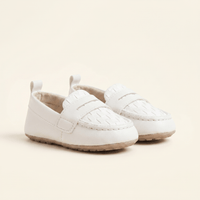 Baby Woven Leather Penny Loafer