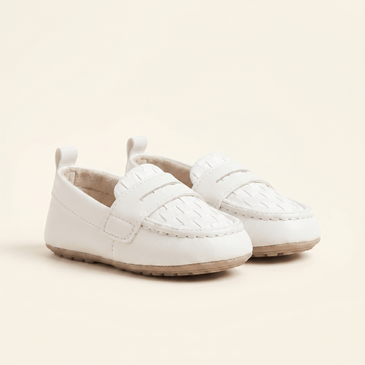 Baby Woven Leather Penny Loafer