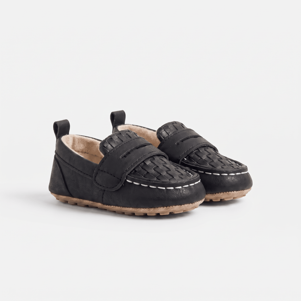 Baby Woven Leather Penny Loafer
