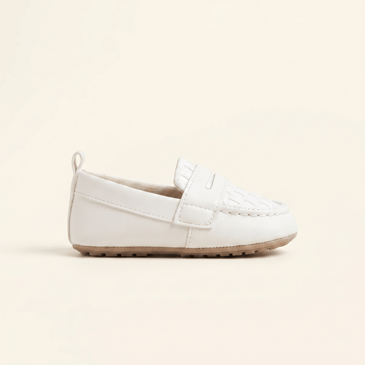 Baby Woven Leather Penny Loafer