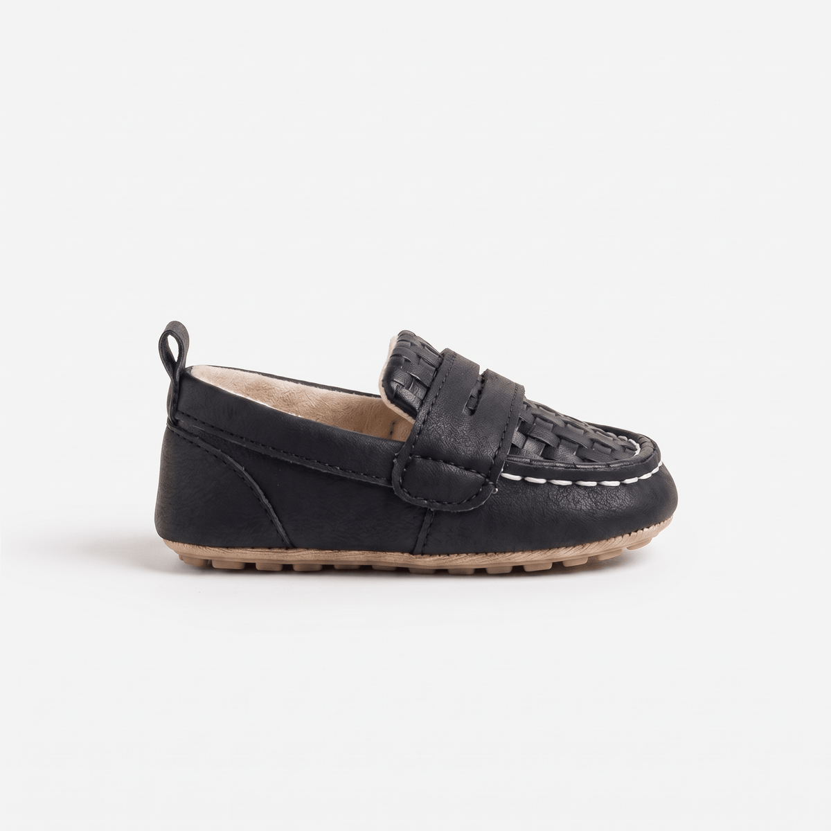Baby Woven Leather Penny Loafer