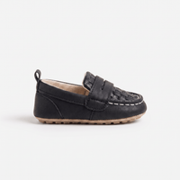 Baby Woven Leather Penny Loafer