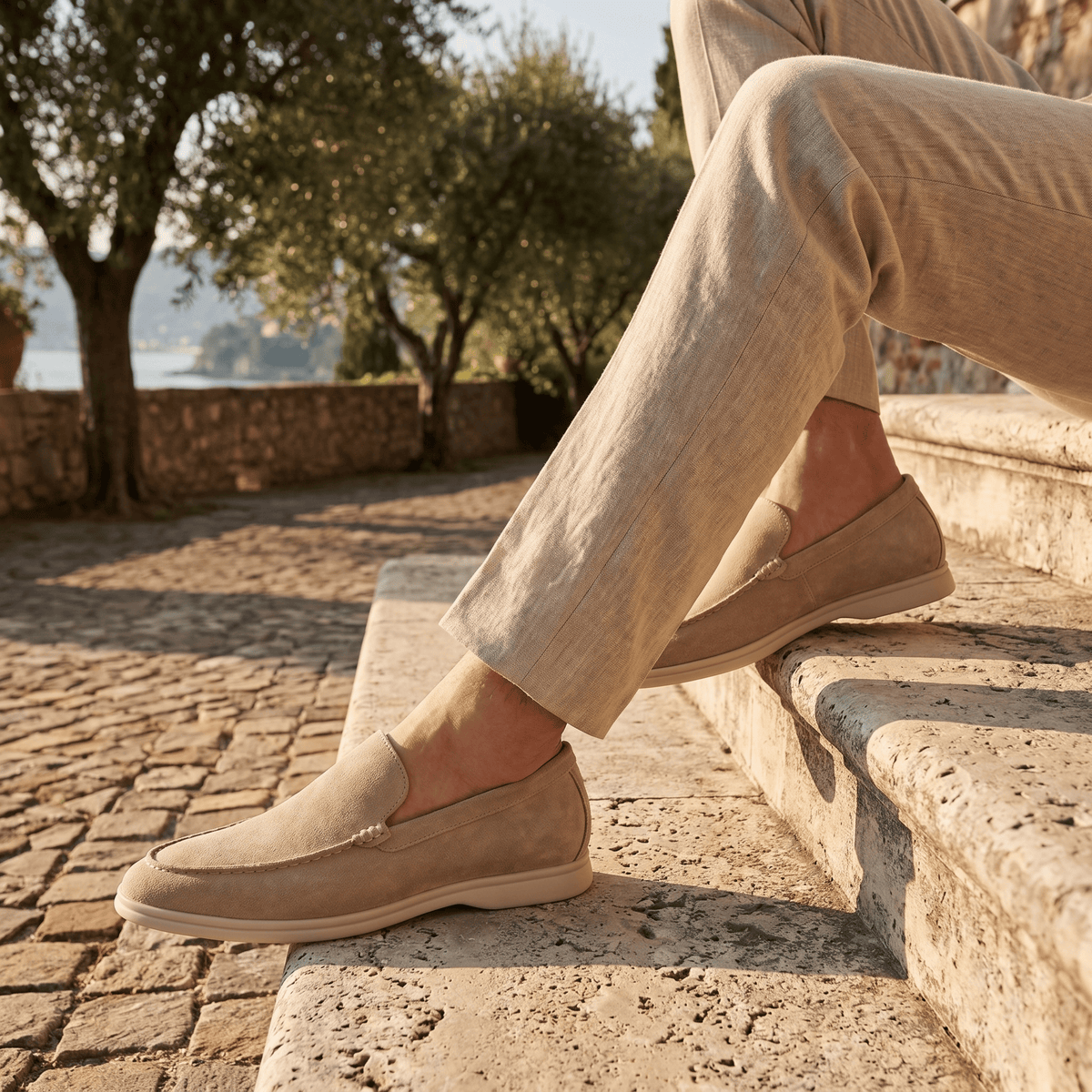 Casual Faux Suede Loafer with Comfort Sole