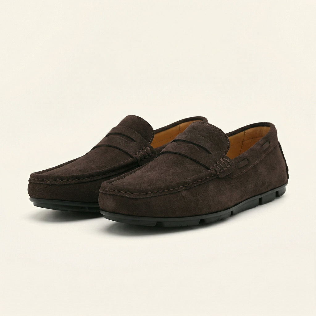 Classic Suede Strap Loafer