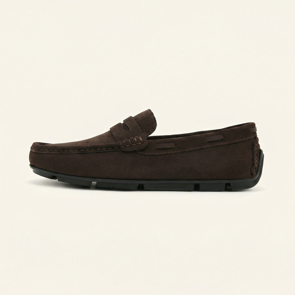 Classic Suede Strap Loafer