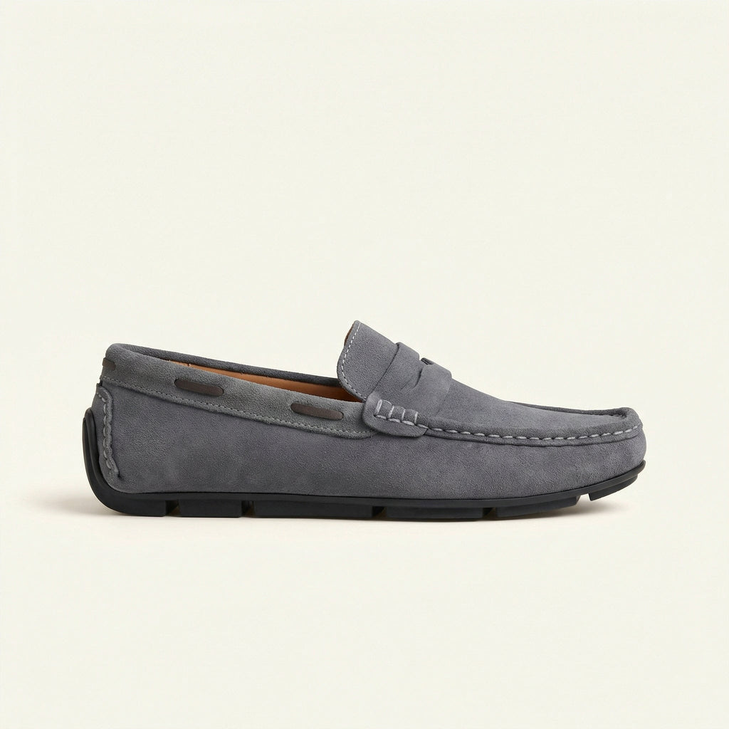 Classic Suede Strap Loafer