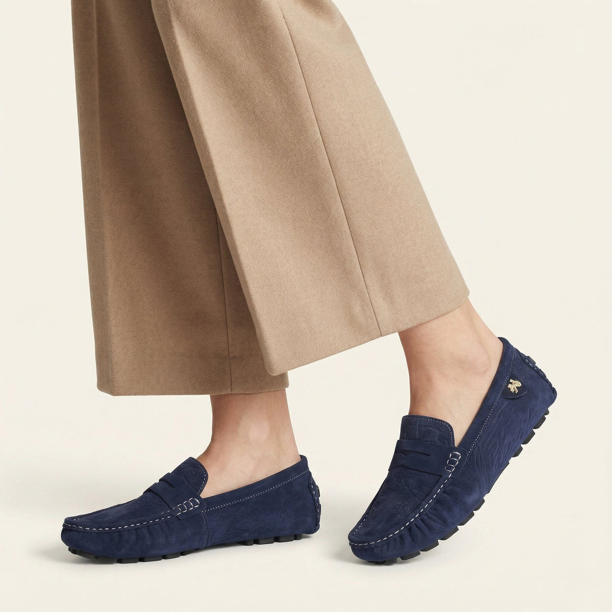 Soft Driving Loafer with Side Ornament