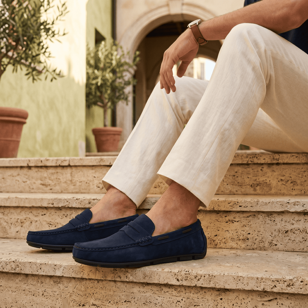 Classic Suede Strap Loafer