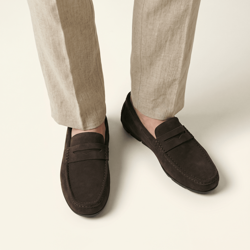 Classic Suede Strap Loafer