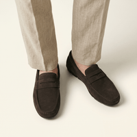 Classic Suede Strap Loafer