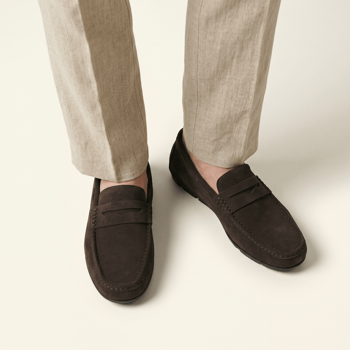 Classic Suede Strap Loafer