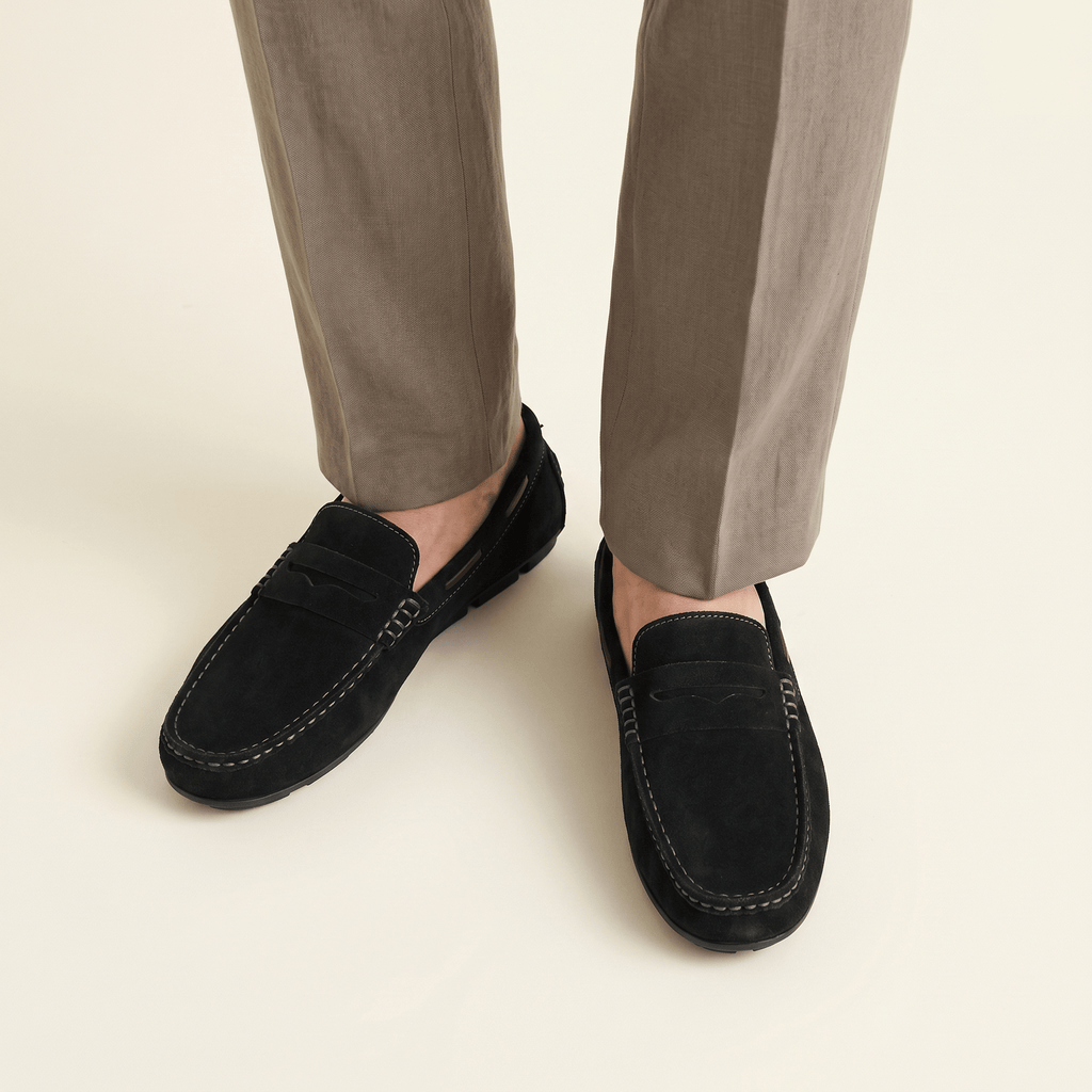 Classic Suede Strap Loafer