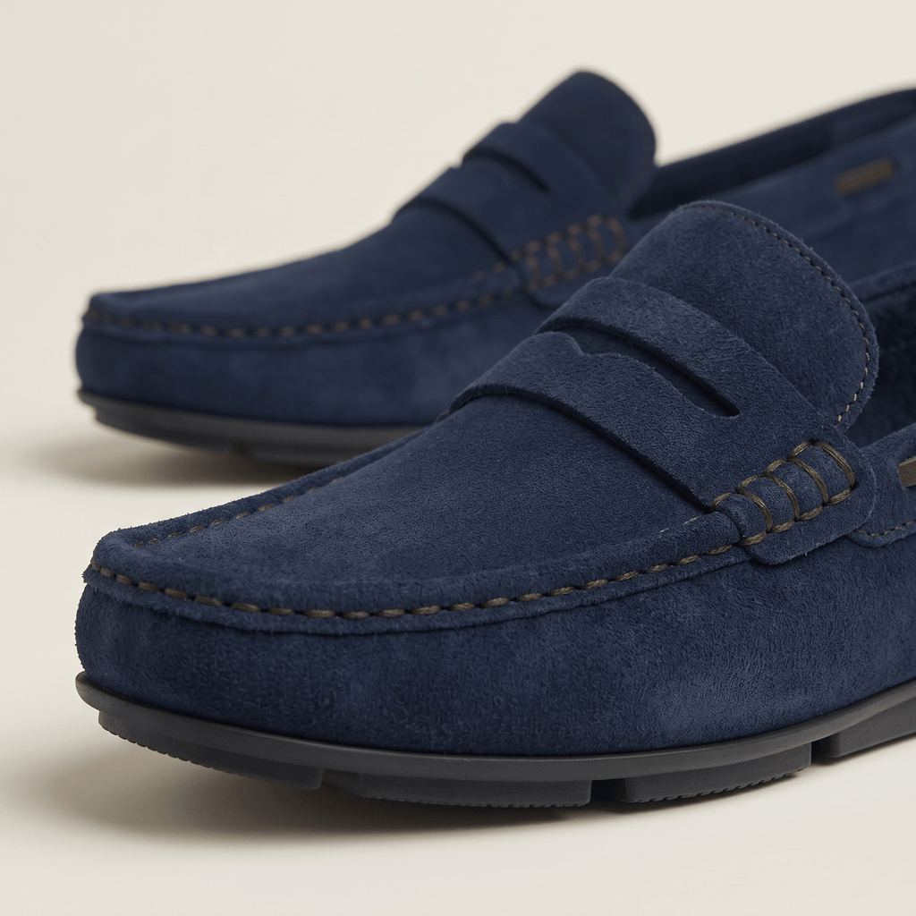 Classic Suede Strap Loafer