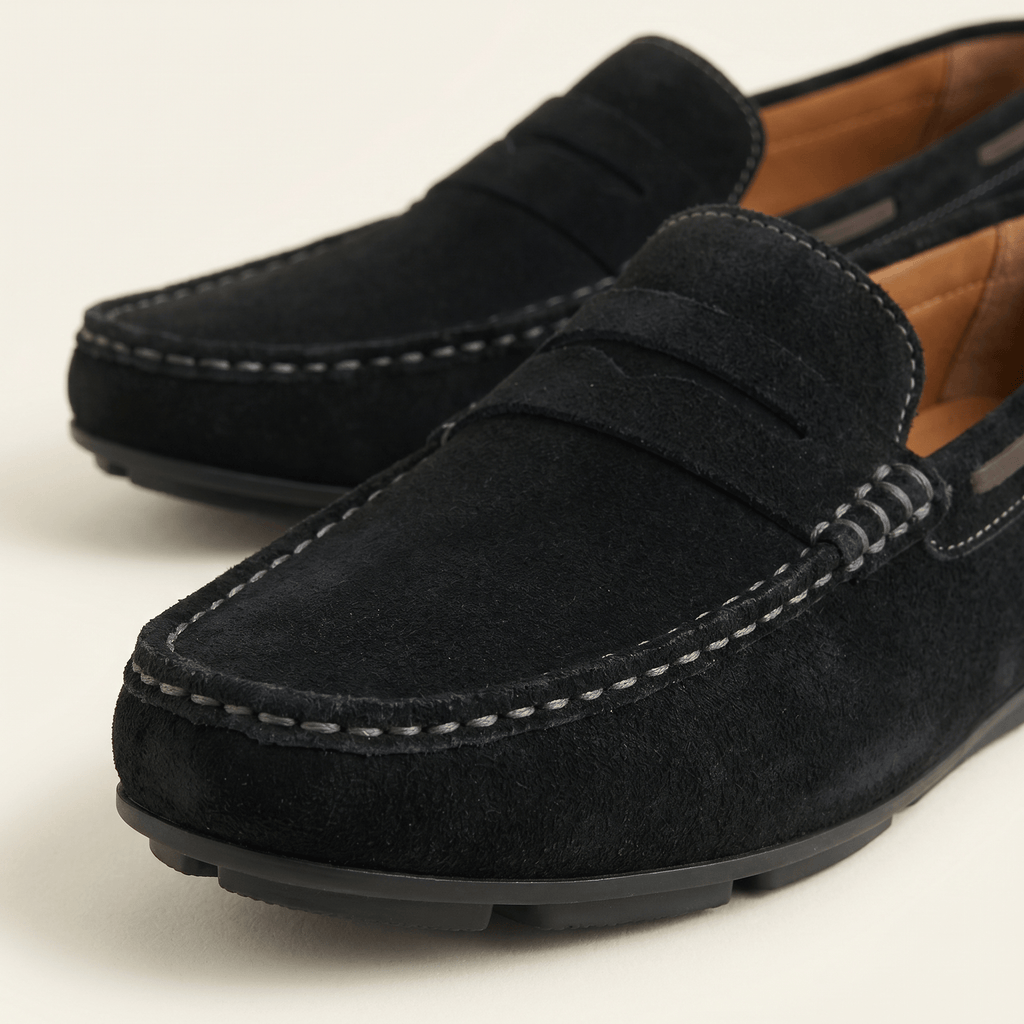 Classic Suede Strap Loafer
