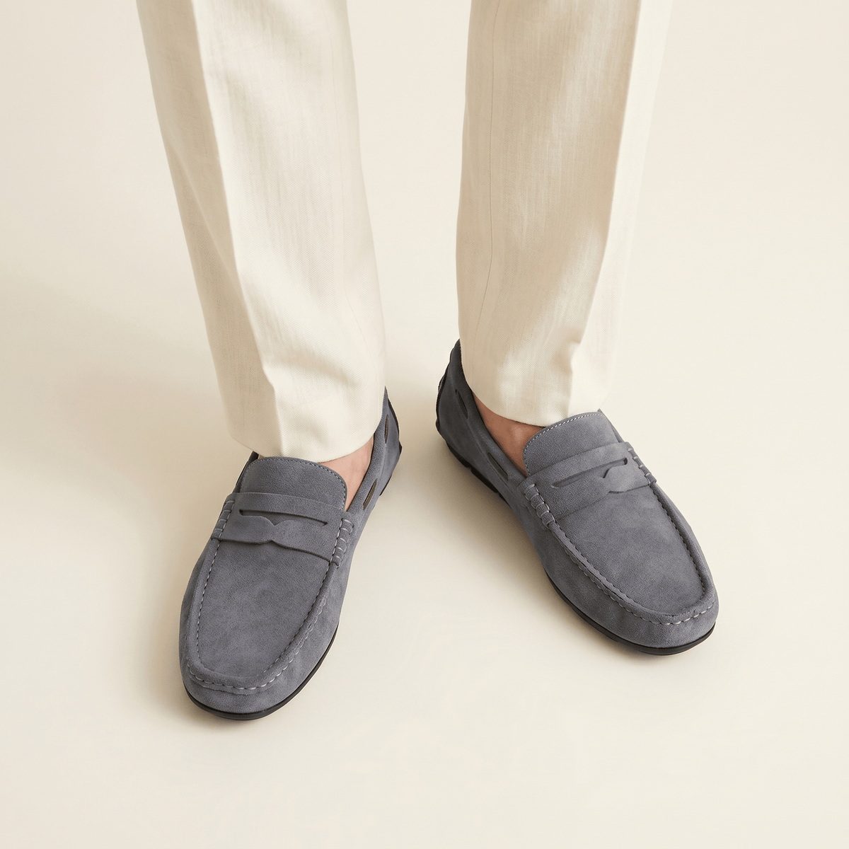 Classic Suede Strap Loafer