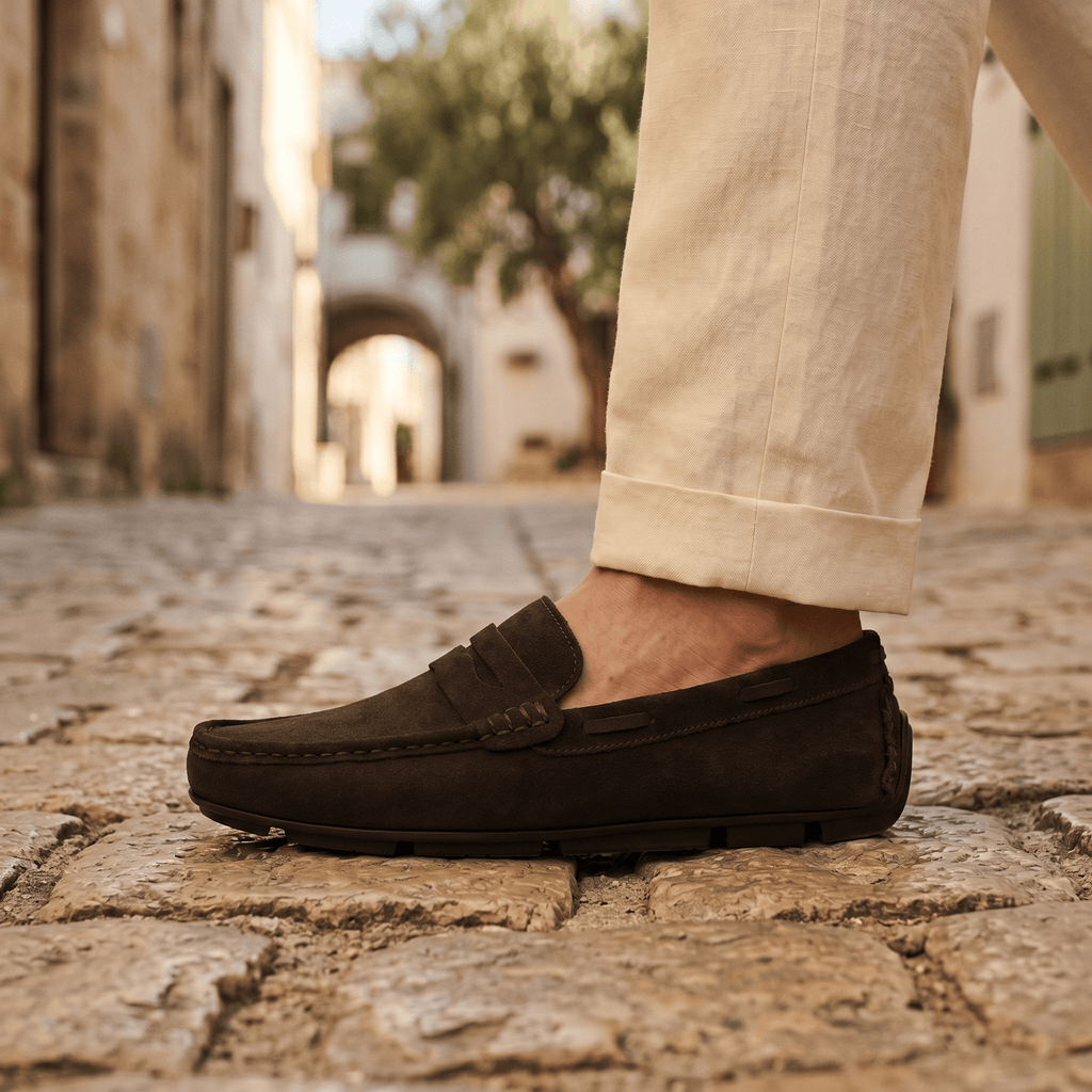 Classic Suede Strap Loafer
