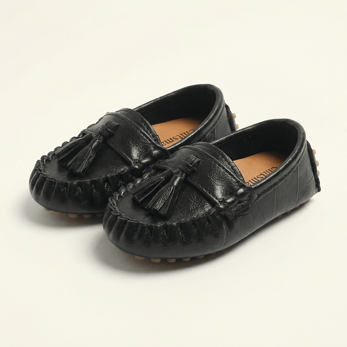 Kids' Tassel Loafer with Pebbled Sole
