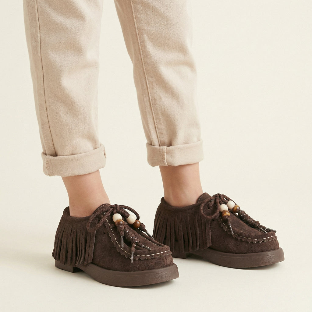 Kids' Fringed Moccasin