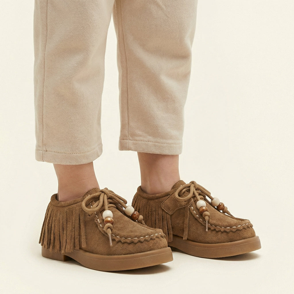 Kids' Fringed Moccasin